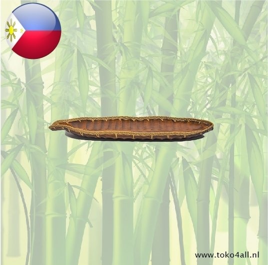 Houten Rotan Bananenblad schaal