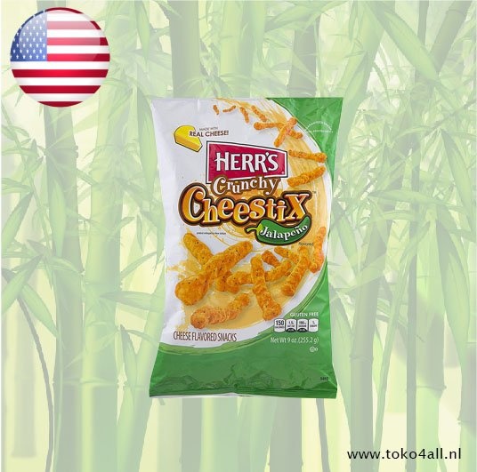 Crunchy Cheestix Jalapeno 255 gr
