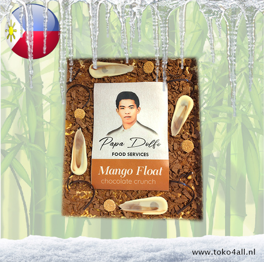 Papa Dolfo Mango Float Chocolate Crunch Taart 25 x 30 cm gr