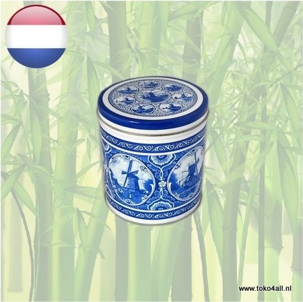 Windmill Tin Delft Blue 11 cm