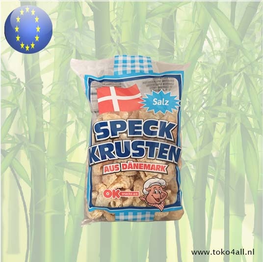 OK Snacks Chicharon Knabbel Spek Naturel 150 gr