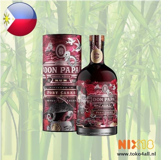 Don Papa Don Papa Port Casks Rum in luxe koker 70 cl