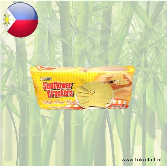 Sunflower Crackers with real cheese flavor 180 gr