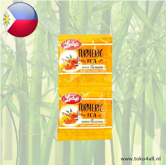 Ludy's Instant Tumeric Tea With Green Blend 12 x 2 gr