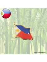 Philippine flag pin 2 cm x 2 cm.