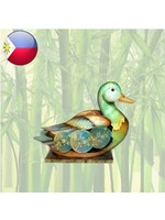 Metal duck with mother-of-pearl 32x23cm