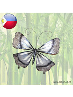 Metal butterfly with mother-of-pearl 44x39cm