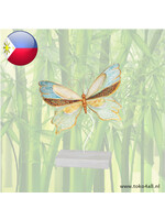 Butterfly made of metal with mother-of-pearl 27x24cm