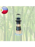 Metal lighthouse with mother-of-pearl 32x13cm