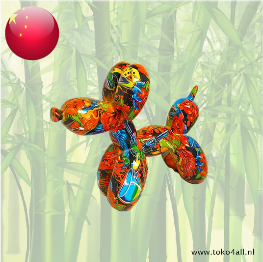 Evergreen Balloon dog colorful 225 x 80 x 185 mm