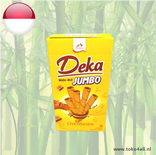 Deka Choco Banana Wafer Roll Jumbo 280 gr