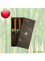 Decorative Chopsticks set of 5 pcs Wood / Gold 22 cm