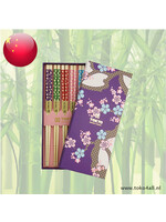 Decorative Chopsticks set of 5 pcs Blue Sakura 22 cm