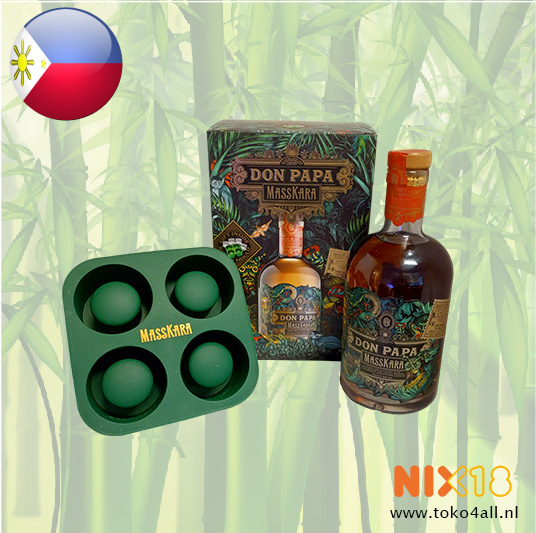 Don Papa Don Papa Masskara Rum with ice cup mold 70 cl