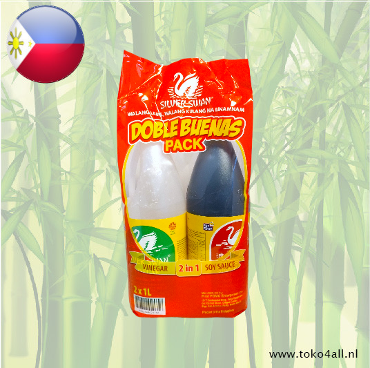 Doble Buenas Pack 2 in 1 Vinegar and Soy Sauce 2x1 ltr