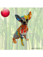 Evergreen Gekleurde Chihuahuasculptuur 250 x 140 x 140 mm
