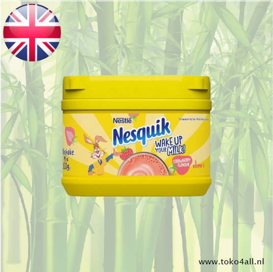 Nestle Nesquik Milkshake Mix met aardbeien smaak 300 gr