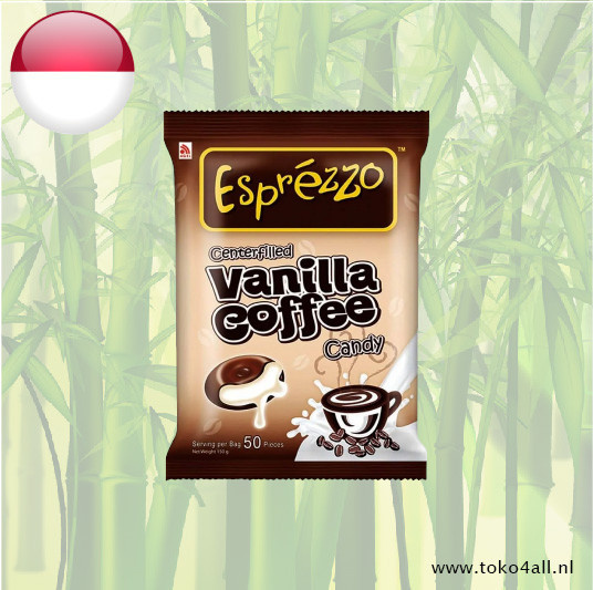 Esprezzo Esprezzo Centerfilled Vanilla Coffee Candy 150 gr