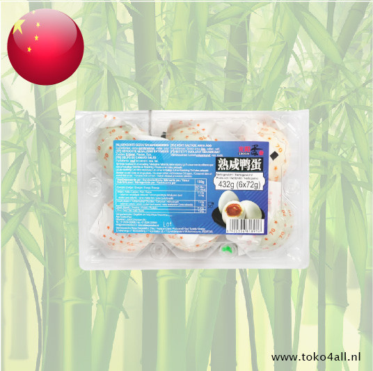 Cooked Salted Duck Eggs 6 x 72 gr