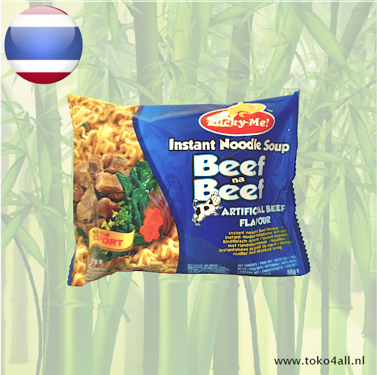 Lucky Me Beef Na Beef Instant Noodles 55 gr
