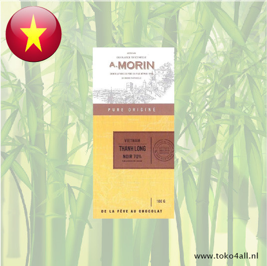 A.Morin Vietnamese Thanh Long 70% Donkere chocolade 100 gr