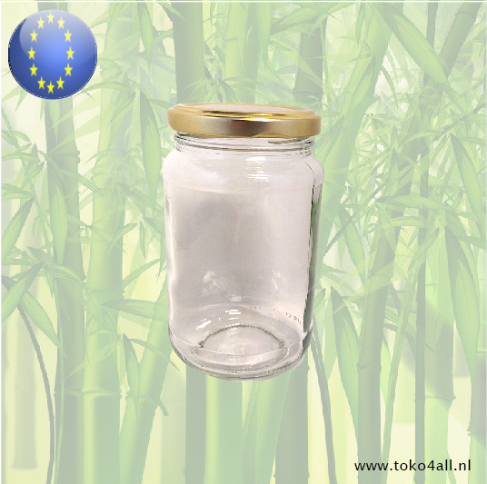 Glass jar with lid 375 ml