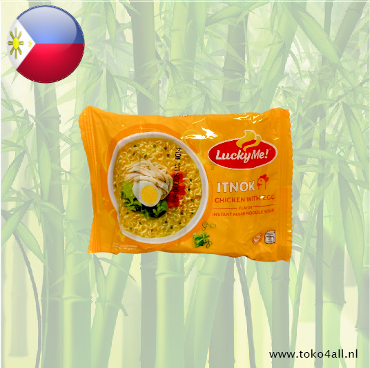Lucky Me Itnok Chicken with Egg Instant Mami noodle soup 50 gr