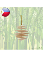 Pine cone pendant small made from capiz 4 cm