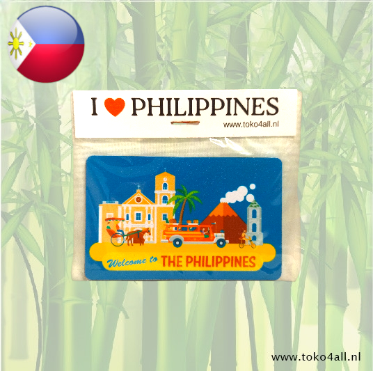 Yehey Fridge Magnet I Love Philippines 85 × 55 mm