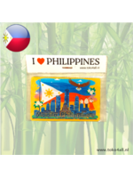 Yehey Fridge Magnet I Love Philippines 85 × 55 mm