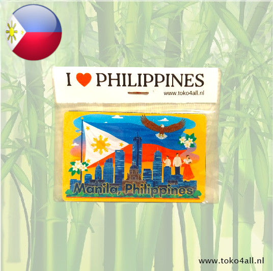 Yehey Fridge Magnet I Love Philippines 85 × 55 mm