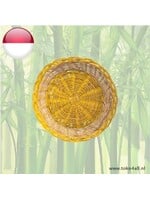Rotan bord Geel 24 cm