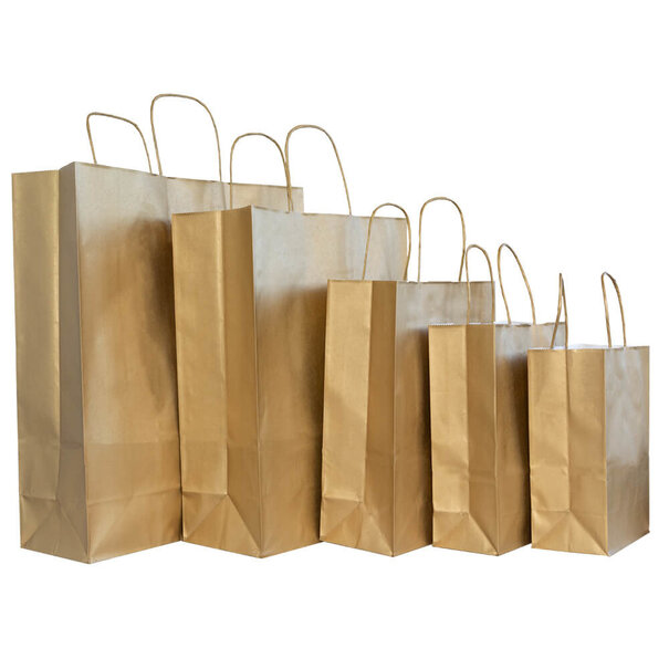 Sofort lieferbar 50x Papiertaschen Gold