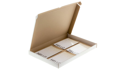 50x Maxibriefkarton Weiß A4+