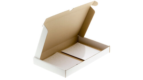 50x Maxibriefkarton Weiß A5