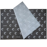 Schwarzes Seidenpapier Druck Weiß 50x70cm 17gr