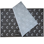 Schwarzes Seidenpapier Druck Weiß 50x70cm 17gr