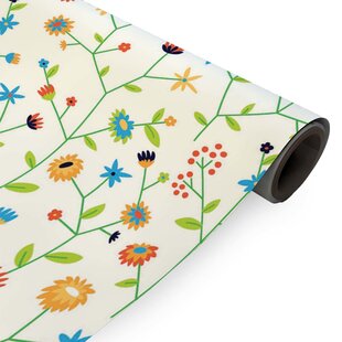 Geschenkpapier Graspapier Blumen 30cm x 200mtr