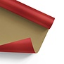 Geschenkpapier Rot + Gold 30cm x 200mtr