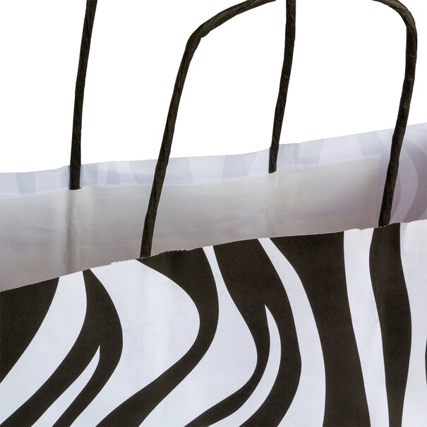 Lieferung aus Vorrat 50x Papiertaschen Zebra A3