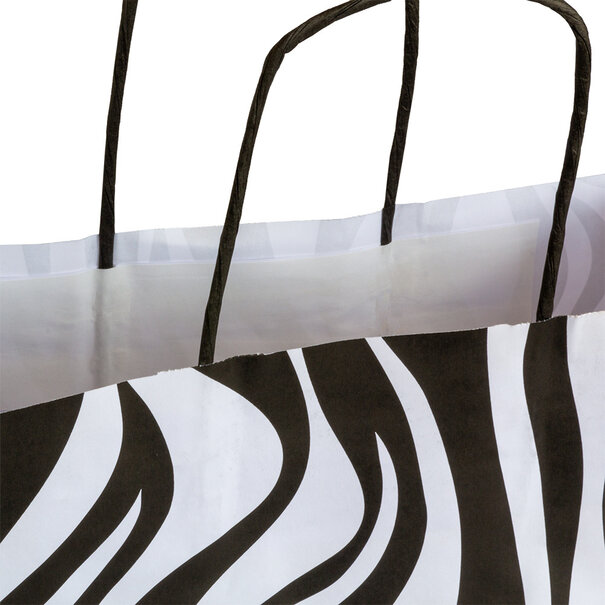 Lieferung aus Vorrat 50x Papiertaschen Zebra A4