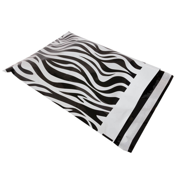 Lieferung aus Vorrat 100x Versandtaschen Zebra Small Hochformat