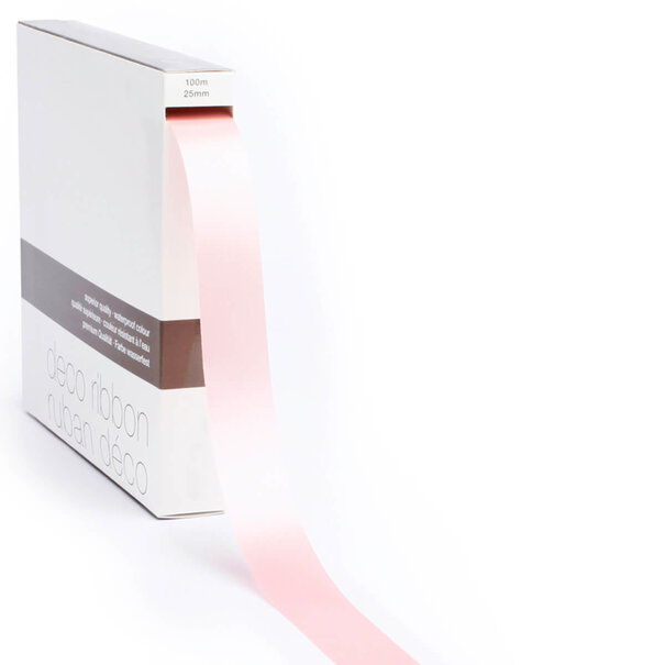 Sofort lieferbar Farbband Satin Hellrosa LARGE (25mm x 100m)