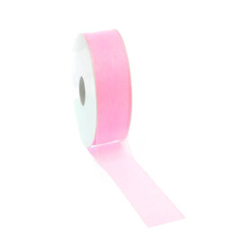 Organza Geschenkband Rosa 25mm x 50m