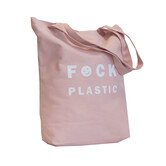 10x Tasche aus Segeltuch 'F*ck Plastic'