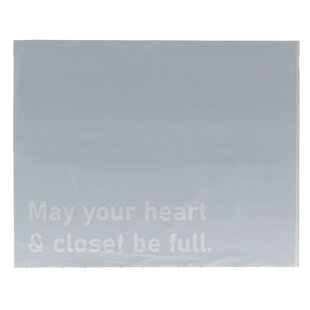 100x Versandtaschen 'Heart & Closet' Large Querformat