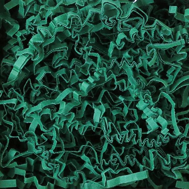 Sofort lieferbar Polstermaterial Papier Zickzack Dunkelgrün 2kg