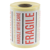 500x Etikett 'Handle with care/Fragile'