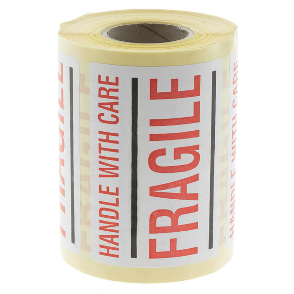 Lieferung aus Vorrat 500x Etikett 'Handle with care/Fragile'