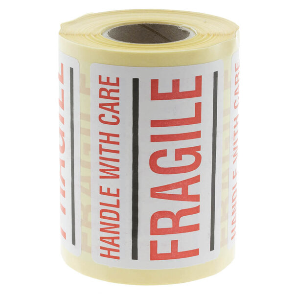 Sofort lieferbar 500x Etikett 'Handle with care/Fragile'